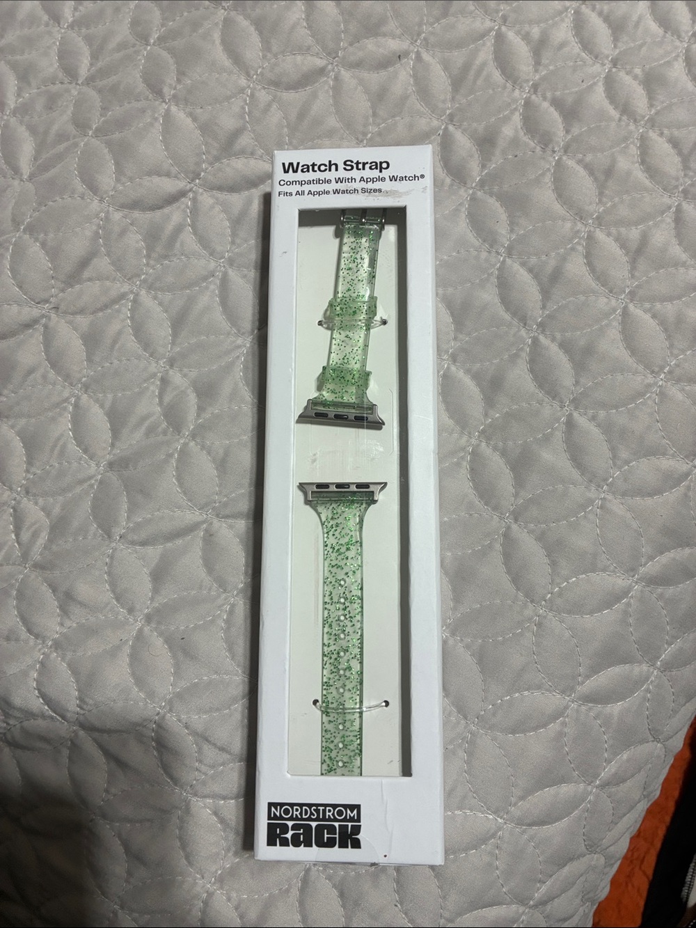 Nordstrom Green Glitter Compatible Apple Watch Strap